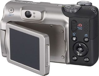 Câmera digital Canon PowerShot A650 IS - Cortesia Canon, editada pelo Câmera versus Câmera