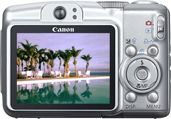 Câmera digital Canon PowerShot A720 IS - Cortesia Canon, editada pelo Câmera versus Câmera