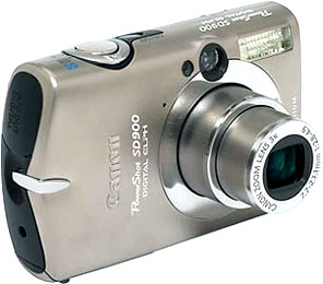 Câmera digital Canon PowerShot SD900 - Cortesia Canon, editada pelo Câmera versus Câmera