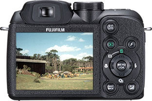 Câmera digital Fujifilm FinePix S1500 - Costas
