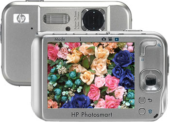 Câmera digital HP Photosmart R837 - Cortesia da HP, editada pelo Câmera versus Câmera