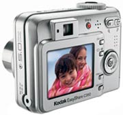 Máquina digital Kodak EasyShare  C360 - Costas - Cortesia da Canon, editada pelo Câmera versus Câmera