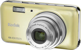 Câmera digital Kodak EasyShare V803 - Cortesia da Kodak, editada pelo Câmera versus Câmera