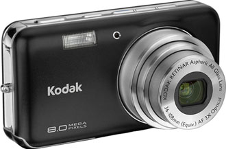 Câmera digital Kodak EasyShare V803 - Cortesia da Kodak, editada pelo Câmera versus Câmera
