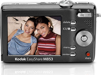 Câmera digital Kodak EasyShare M853 - Cortesia da Kodak, editada pelo Câmera versus Câmera