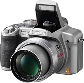 Câmera digital Panasonic Lumix DMC-FZ28 - Cortesia Panasonic, editada pelo Câmera versus Câmera