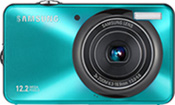Máquina digital Samsung ST45 - Frente - Cortesia da Samsung, editada pelo Câmera versus Câmera