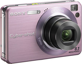 Câmera digital Sony Cyber-shot DSC-W130 - Cortesia Sony, editada pelo Câmera versus Câmera