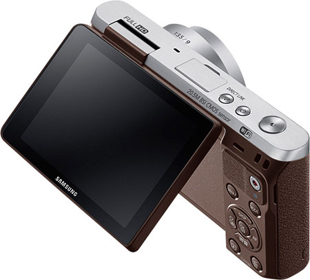 Câmera digital Samsung NX mini - Tela Articulável