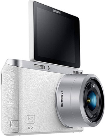 Câmera digital Samsung NX mini - Tela voltada para o assunto