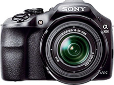 Máquina digital Sony Alpha ILCE-3000 com lente opcional - Foto editada pelo Câmera versus Câmera