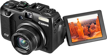 Câmera digital Canon PowerShot G12 - Cortesia Canon, editada pelo Câmera versus Câmera