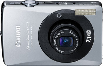 Câmera digital Canon PowerShot SD750 - Cortesia Canon, editada pelo Câmera versus Câmera