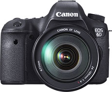 Máquina digital Canon EOS 6D com lente opcional - Foto editada pelo Câmera versus Câmera
