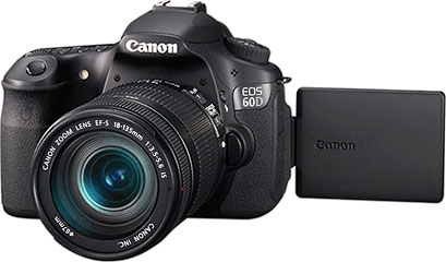 Máquina digital Canon EOS 60D com lente opcional
