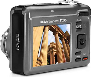 Câmera digital Kodak EasyShare Z1275 - Cortesia da Kodak, editada pelo Câmera versus Câmera