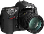 Máquina digital Nikon D300 com lente opcional