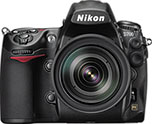 Máquina digital Nikon D700 com lente opcional