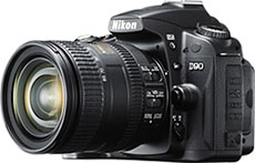 Máquina digital Nikon D90 com lente opcional - Foto editada pelo Câmera versus Câmera