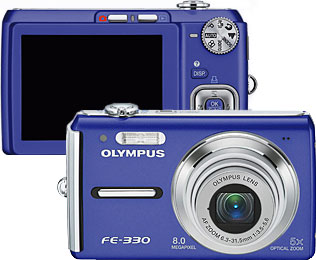 Olympus X-845 / Olympus FE-330 - Câmera versus Câmera