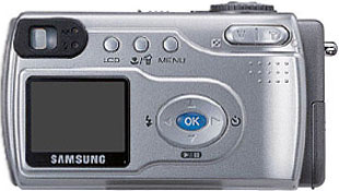 Câmera digital Samsung Digimax 240 - Costas
