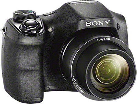 Câmera digital Sony Cyber-shot DSC-H100 - Diagonal