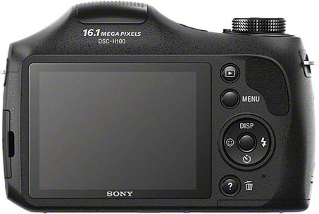 Câmera digital Sony Cyber-shot DSC-H100 - Costas