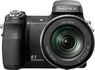 Câmera digital Sony Cyber-shot DSC-H9 - Cortesia Sony, editada pelo Câmera versus Câmera