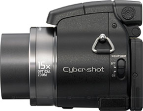 Câmera digital Sony Cyber-shot DSC-H9 - Lateral Direita