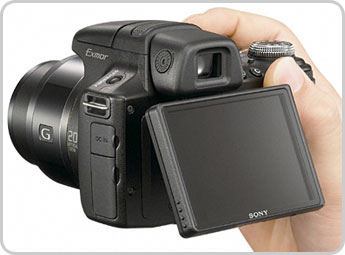 Câmera digital Sony Cyber-shot DSC-HX1 - Tela Articulável