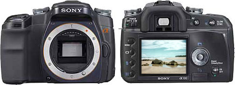 Sony Alpha DSLR-A100 - Câmera versus Câmera