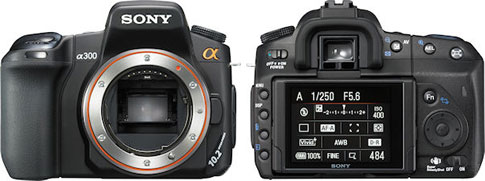 Sony Alpha DSLR-A300 - Câmera versus Câmera