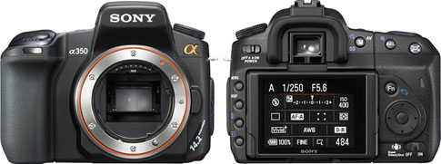 Sony Alpha DSLR-A350 - Câmera versus Câmera