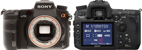 sony α700 Sony Alpha DSLR-A700 - Câmera versus Câmera