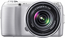 Máquina digital Sony Alpha NEX-C3 com lente opcional - Foto editada pelo Câmera versus Câmera