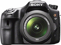 Máquina digital Sony Alpha SLT-A57 com lente opcional - Foto editada pelo Câmera versus Câmera