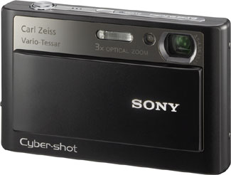 Câmera digital Sony Cyber-shot DSC-T20 - Cortesia Sony, editada pelo Câmera versus Câmera