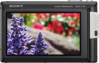 Câmera digital Sony Cyber-shot DSC-T70 - Cortesia Sony, editada pelo Câmera versus Câmera