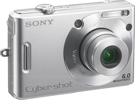 Câmera digital Sony Cyber-shot DSC-W30 - Diagonal Esquerda